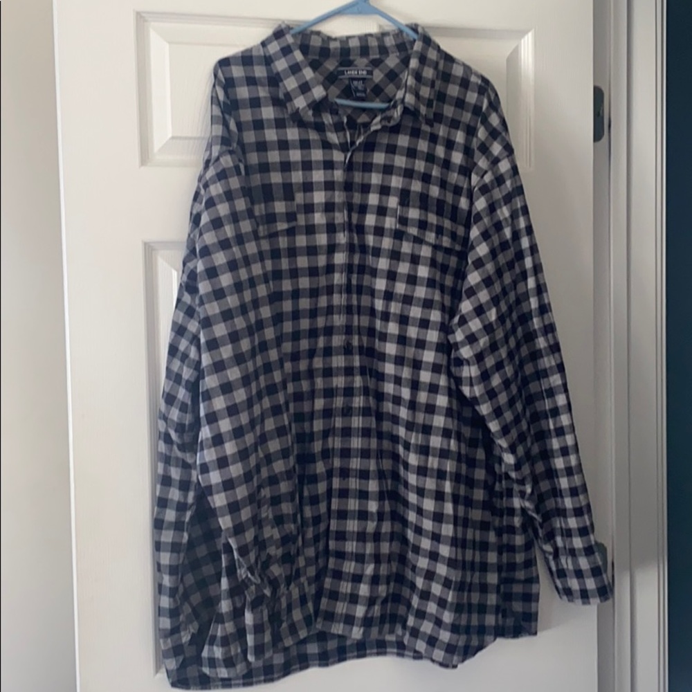 Lands End Button Down Flannel - 4XL